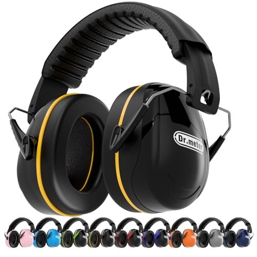 Dr.meter Ear Protection Ear Muffs, Noise Cancelling...