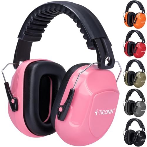 TICONN Noise Cancelling Ear Muffs for Adults, SNR 33dB...