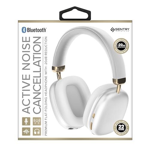 SENTRY BT Pro Sq Headset W/Active Noise Canceling Wh w...