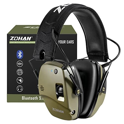 ZOHAN 035 Bluetooth 6.0 Shooting Ear Protection Earmuff,...