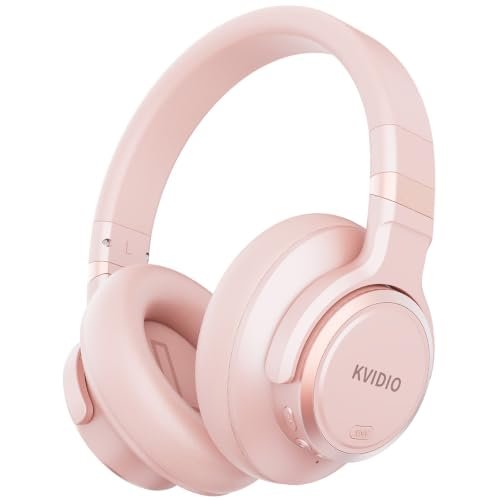 KVIDIO Hybrid Active Noise Cancelling Headphones, Wireless...
