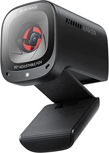 Anker PowerConf C200 2K Webcam for PC/Laptop/Mac, Low-Light...