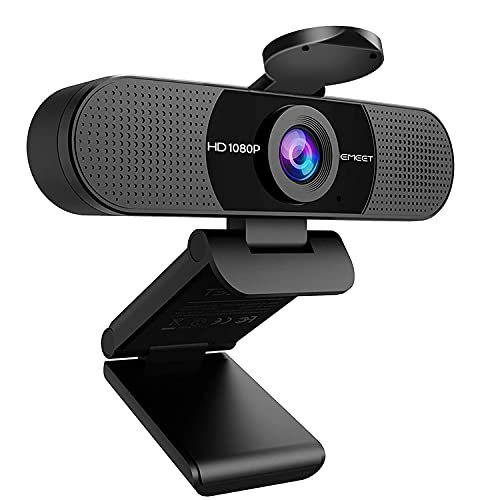 EMEET 1080P Webcam with Microphone, C960 Web Camera, 2...
