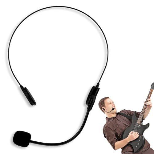 Fake Microphone Headset Prop Mic, Rockstar Costume...