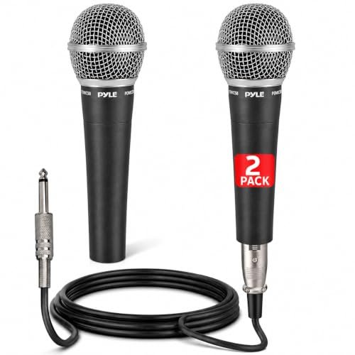 Pyle Professional Dynamic Microphone - 2-Pack...