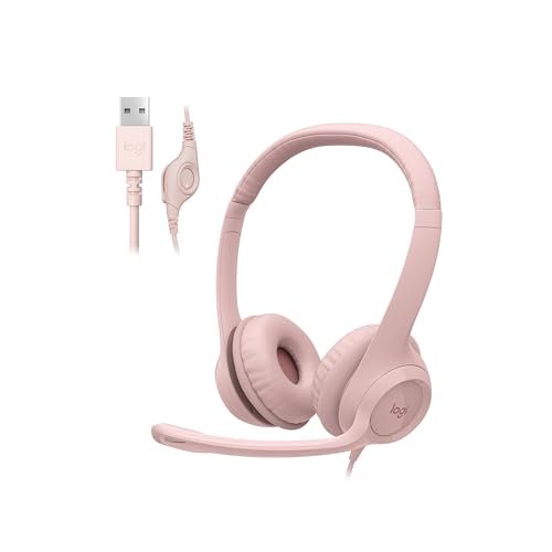Logitech H390 Wired Headset for PC/Laptop, Stereo...